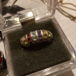 5stone multicolored ring
